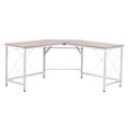 thumbnail image 2 of Topcobe 59" Home Office L-Shaped Wood Corner Computer Desk, Oak, 2 of 9