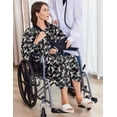 thumbnail image 4 of Pinspark Hospital Gowns for Women Post Shoulder Surgery Open Back Adaptive clothing lounge dress for Patients&Seniors Nightgown, 4 of 6