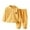 Yellow, variant on Odeerbi Toddler Boys Girls Fleece Pajama Sets Fall Winter Thermal Pajamas Kids Solid Color Long Sleeve Plush Sleepwear Thickened Home Clothes Lounge Sets Toddler Clothes Beige