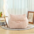 thumbnail image 5 of PORKISS Giant Bean Bag Chairs for Adults, Big Comfy Chair Sofa with Corduroy Fabric, Ultra Soft Lazy Floor Sofa Chair with Storage Side Pockets for Family, Pink, 5 of 6