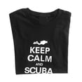 thumbnail image 4 of Camiseta de manga corta de algodón puro con texto en inglés "Scuba Diver Snorkeling Swim Swim" para hombre METRO, 4 of 9