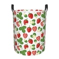 thumbnail image 2 of Goofa Strawberry Printed Circular Hamper,Laundry Basket with Handles,Storage Baskets Foldable,Large Capacity Laundry Hamper-, 2 of 8