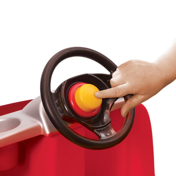 Step2 Whisper Ride II Red Toddler Ride-On Buggy with Push Handle for Ages 2-4