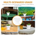 thumbnail image 3 of SOPOTUTU 2 Pcs Jardinière Urne Fleur Blanche PP Déco de Jardin pour Présentation Créative de Plantes, 3 of 7