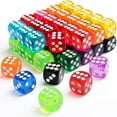 thumbnail image 1 of YOPTOP 100 Pieces Colored Dice  6 Sided Dice for Board Games  14mm Bulk Dice for Math Learning  Dice for Classroom, 1 of 6