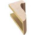 thumbnail image 6 of 5"W x 5"D x 10"H Wide Del Monte Rough Cedar Woodgrain TimberThane Corbel, Primed Tan, 6 of 6
