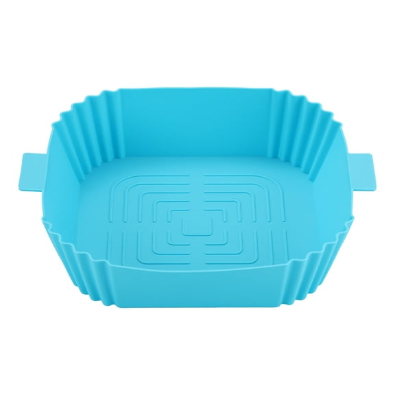 DISEN Air Fryer Silicone Liners Square, Air Fryer Silicone Pot Square - [Reusable] Replacement of Flammable Parchment Liner Paper | No Need to Clean Basket, 6.5