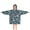 Dark Blue Christmas-2, variant on Dark Blue Christmas Santa Pattern Blanket Hoodies for Kids 6-13YR Oversize Wearable Blanket Hoodies for Boys Girls Teens