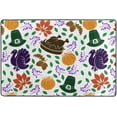 thumbnail image 4 of SKYSONIC 36x24in Happy Thanksgiving Day Area Rug, Cute Turkey Pumpkin Non-Slip Floor Carpet for Indoor Living Dining Room Bedroom, 4 of 7