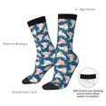thumbnail image 4 of Sigee Cute Salamander for Contrast Design Soft Moisture-Wicking Socks Crew Casual Athletic Stretchy Loose Middle Tube Socks, 4 of 6