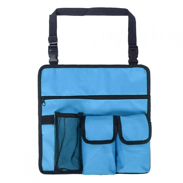 Bolsa de viaje para exteriores, silla de playa, bolsillo práctico para teléfonos, cámaras, tabletas, libros y gafas de sol, azul