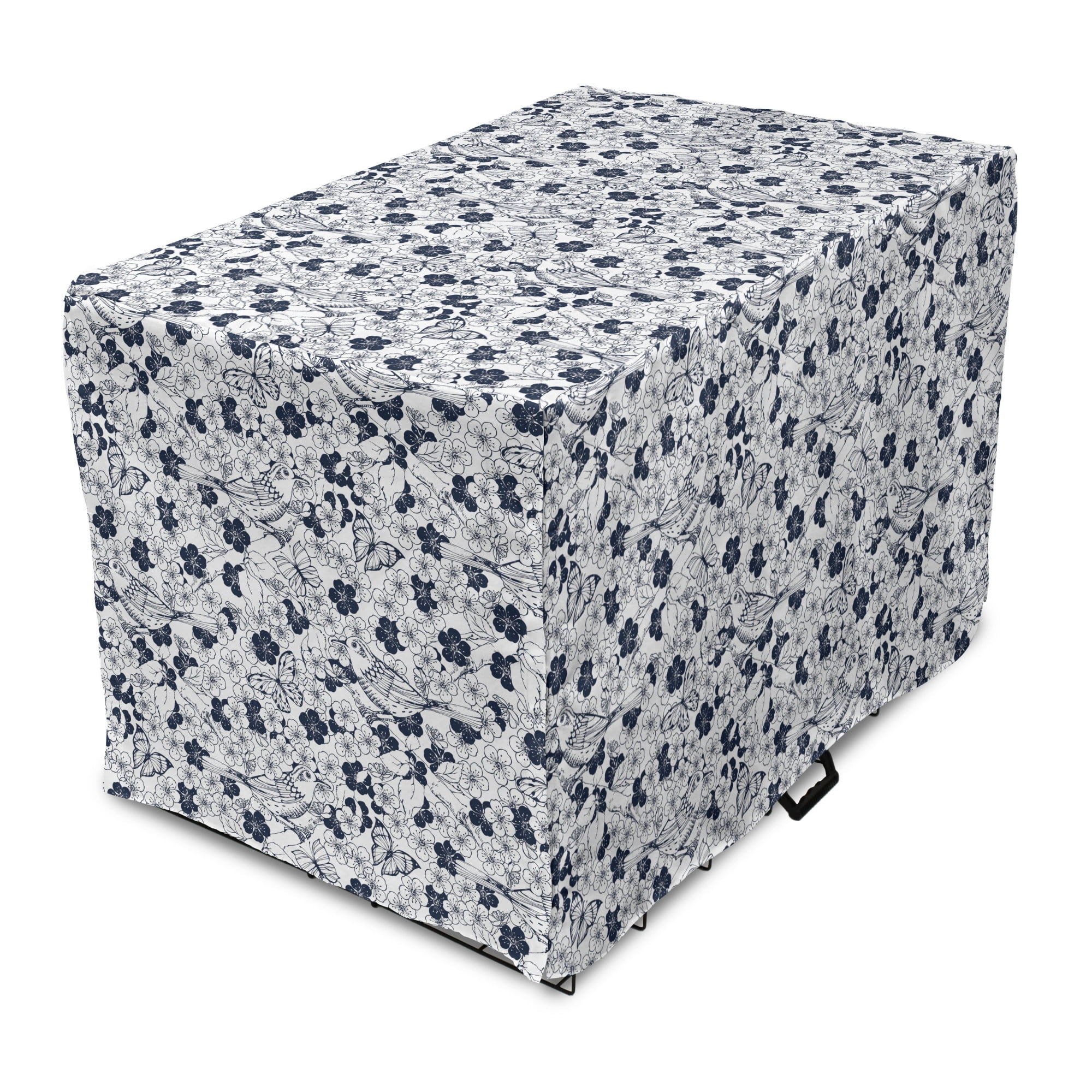 Photo inspiration: Crate Covers For Small Puppies Reference: Floral Dog Crate Cover Repetitive Spring Flowers Birds Butterflies
