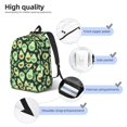 thumbnail image 5 of Daiia Avocado Heart Vintage Canvas Backpack for Men and Women ,Hiking Backpack,Travel Laptop Bag for School,Large Capacity Backpack-Medium, 5 of 7