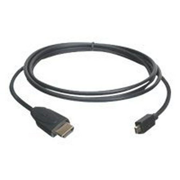 IOGEAR High Speed Micro HDMI Cable with Ethernet - Câble HDMI avec Ethernet - Micro HDMI Mâle à HDMI Mâle - 6.6 Pieds - triple Blindage