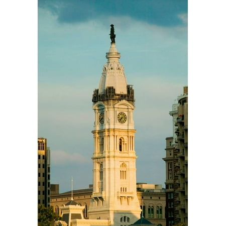 - City Hall with Statue of William Penn on top, Philadelphia, Pennsylvania during Live 8 Concert Print Wall Art