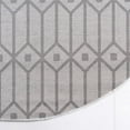 thumbnail image 6 of Unique Loom Matrix Trellis Collection Area Rug - Diamonds (5' 3" x 8' Oval White/Gray), 6 of 10