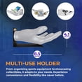 thumbnail image 3 of Hold My Ball Basketball Holders – White Large Hand Wall Mount Displays for Ball Storage & Memorabilia - Ball Storage rack for Basketball, Soccer or Volleyballs, 3 of 7
