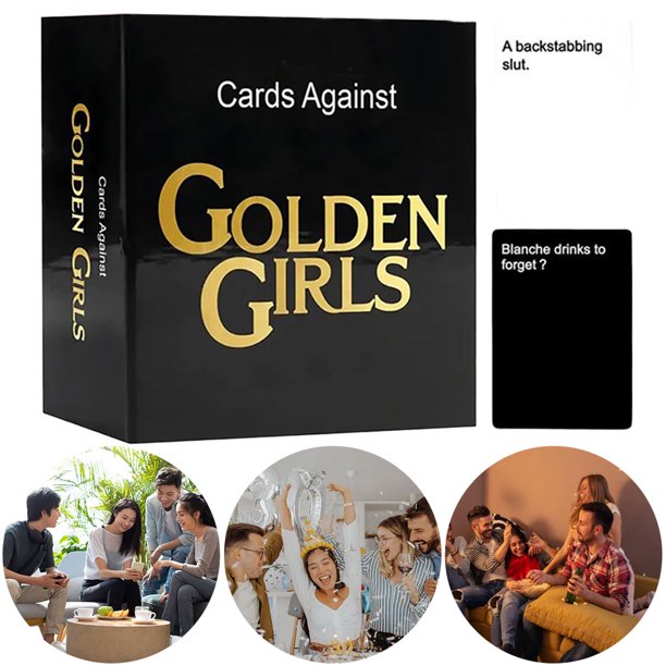 Juego Familiar Night Game Golden Contra Chicas Card Funny para La Noche Juegos