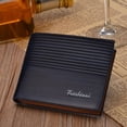 thumbnail image 3 of Vintage Leather Short Wallet Business Man Money Cash Card Coin Holder Wallet, 3 of 6