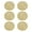 Light Yellow 6pcs, variant on ZNNT 6Pcs/Set Round Placemat Set Weave Design Washable Non-slip Dining Mat Corrugated Edge Heat-resistant Table Mat_Clearance_Dining Cushion