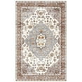 thumbnail image 4 of Nefoso 5ft x 8ft Vintage Area Rugs, Washable Area Rugs for Living Room Bedroom Kitchen Home Decor, Non-Slip Carpet, Brown & Beige, 4 of 5