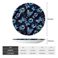 thumbnail image 2 of Yiaed Blue Butterfly Print Bone China Decorative Plate Ceramic Dinner Plates Art Crafts with Display Stand-10in, 2 of 6