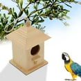 thumbnail image 4 of sruoe Bird Feeder, Hanging Bird Feeder Tray, Bird Houses Feeders Outdoor, Cardinal Bird Feeder, Hopper Feeder, Small Large Bowl Wild Bird Feeders for Garden Decor, wood, 4 of 5