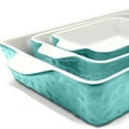 thumbnail image 4 of NutriChef Ceramic Nonstick Kitchen Bakeware Set w/ Stackable Baking Pans, 4 of 12