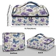 thumbnail image 3 of Iauyy Casserole Carrier for Hot Food Insulated Casserole Travel Carry Bag with Lid Food Warmer Bag for Party/Picnic,Purple Butterfly, 3 of 7