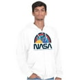 thumbnail image 5 of NASA Vintage Retro Space Shuttle Zip Up Hoodie Men's Women's Brisco Brands L, 5 of 6