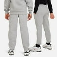 thumbnail image 2 of Nike Sportswear Club Fleece Big Kids' Open-Hem Pants Color: Black/White Size: L, 2 of 3
