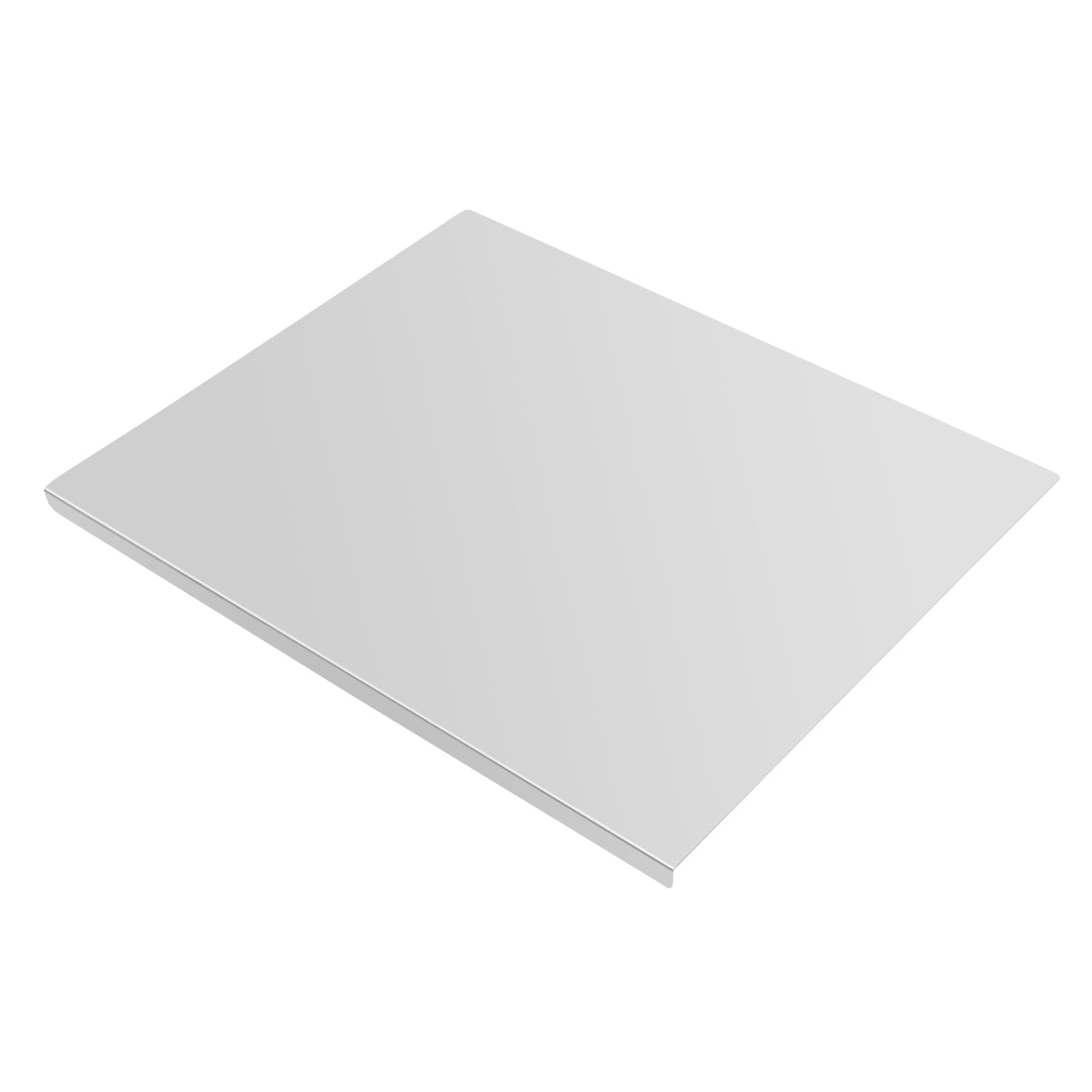 60*50*1.5cm Stainless Steel Chopping Cutting Board Counter Top Protector with L-shaped Folded Edge