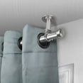 thumbnail image 4 of Rod Desyne Rosen 1" Ceiling Curtain Rod/Room Divider, 28-48 Inch, Satin Nickel, 4 of 4