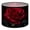 Color 4, variant on Linen Drum Lampshades Vibrant Red Rose Full Bloom Deep Red Orange Hues romantic 13"x13"x10" Light Shade for Table Lamps Floor Lamp Shades Lampshade Replacement Assembly Required