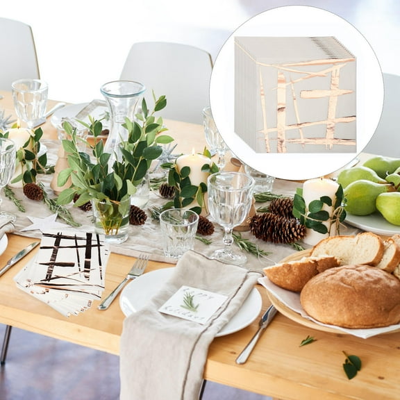 KHBUAB 16 Sheets Decorative Paper Napkins with Design for Banquets and Graduation Parties