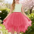 thumbnail image 2 of EnJoCho Girls Tutu Skirt 50s Vintag𝖾 Ballet Bubble Dance Skirts Cos-play Festival Party Skirts Flower Puffy Mesh Short Dress, 2 of 4