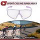 thumbnail image 3 of 1 juego de gafas de motocicleta triacetato de celulosa PC UV400 gafas de sol para deportes al aire libre motocross bicicleta de tierra lente púrpura claro marco blanco púrpura, 3 of 6