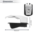 thumbnail image 4 of Gancho Colgante para Motocicleta Cuadrado Soporte para Casco de Motocicleta Equipaje para Scooters Bicicletas Tono Plateado 78mm Longitud, 4 of 7