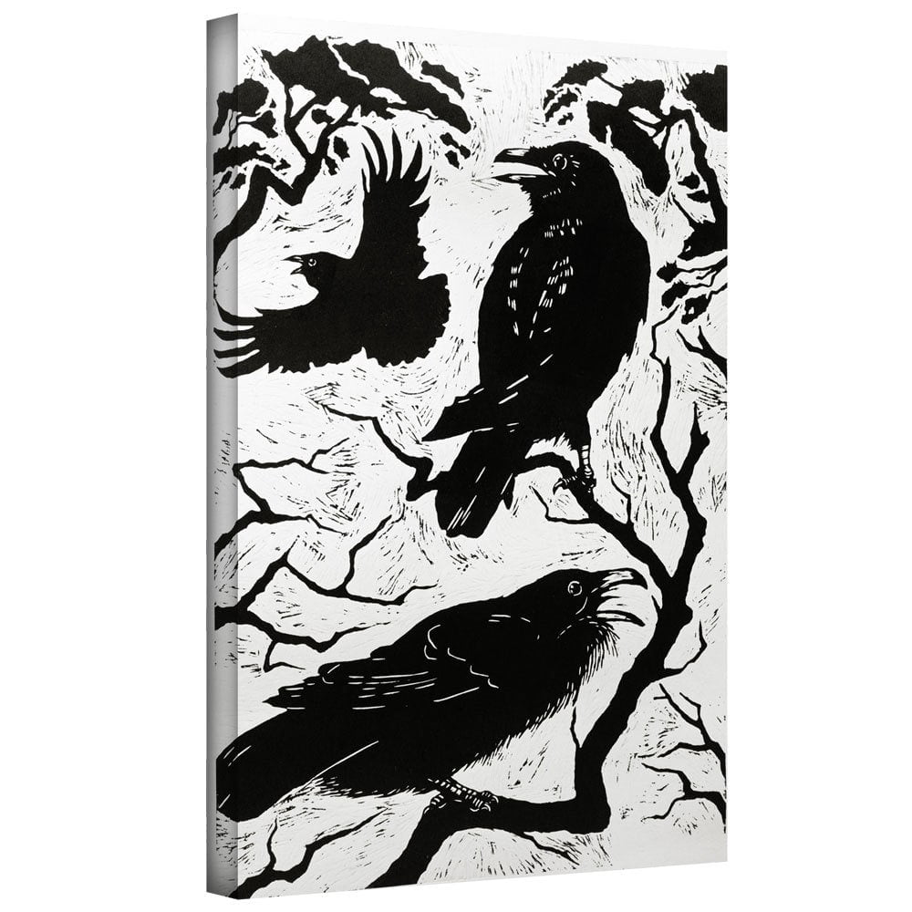 Nat Morley "Ravens" Gallery-Wrapped Canvas Art