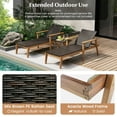 thumbnail image 6 of Costway 2 PCS Outdoor Chaise Lounge Chair Set with Armrests & 4-Level Backrest for Poolside, 6 of 8