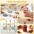thumbnail image 5 of OVINESY 16oz Overnight Oats Containers with Lids 4-Pack, Glass Food Storage Containers with Spoons, Leakproof Small Mason Jars, Freezer/Microwave/Dishwasher Safe for Meal Prep & Lunch, Yogurt Jars, 5 of 8