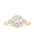 thumbnail image 4 of Rosec Jewels Classic Moissanite Engagement Ring for Women (1.75 CT, D-VS1 Quality), 10K Yellow Gold, US 6.00, 4 of 8