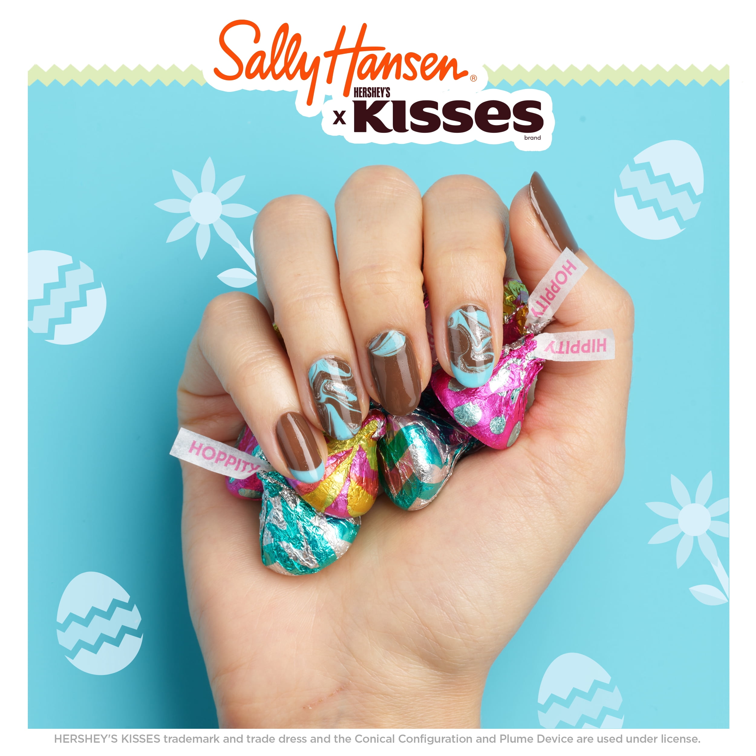 Sally Hansen Insta-Dri x Hershey's Kisses Nail Polish, Sun & Air & KISSES, 0.31 fl oz