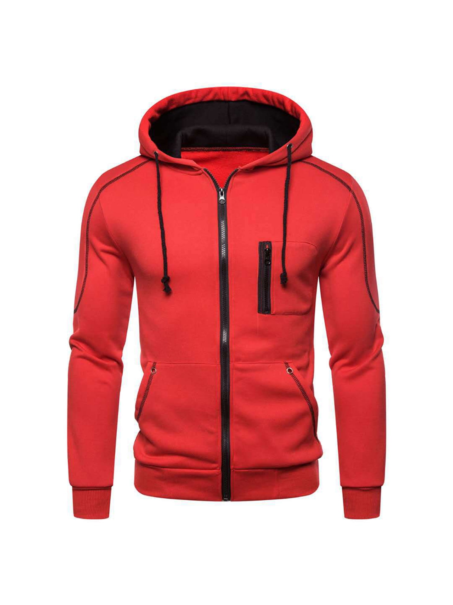 warm zip hoodie