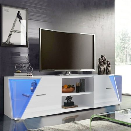 

Room Decor Modern Living Room High Gloss TV Unit Cabinet Furniture RGB Light Patio Furniture Set Home Decoration
