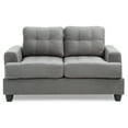 thumbnail image 4 of Glory Furniture Sandridge Microsuede Loveseat in Gray, 4 of 6