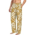 thumbnail image 2 of Uemuo Rose Flowers Pattern Men's Wide Leg Palazzo Lounge Pants with Pockets Light Weight Loose Comfy Casual Pajama Pants-XX-Large, 2 of 9