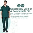 thumbnail image 5 of Natural Uniforms Men Scrub Set, Men Medical Uniforms 102 (Hunter Green, XX-Large), 5 of 7
