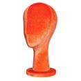 thumbnail image 3 of EHJRE Female Head Mannquin Hat Display Mannequin Head Professional Display Styling Velvet Head Dress Form for Halloween Hat Headset orange, 3 of 8