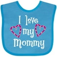 thumbnail image 3 of Inktastic I Love My Mommy- Hearts Boys or Girls Baby Bib, 3 of 4